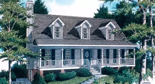 image of 1.5 story house plan 5734