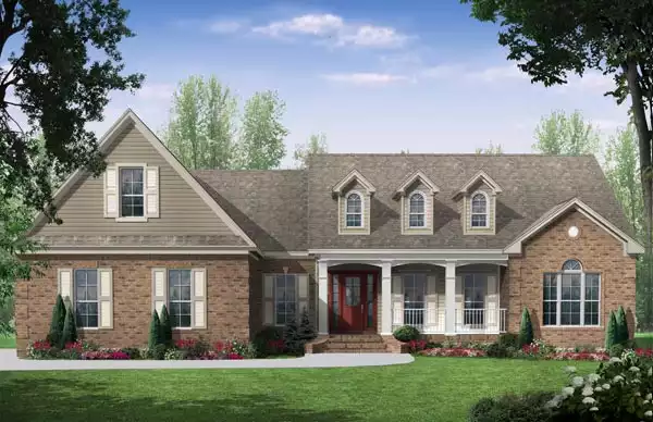 image of 1.5 story house plan 6569