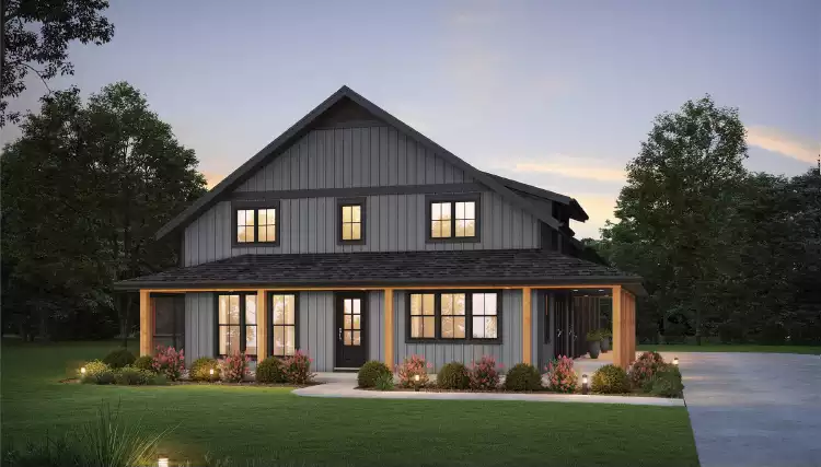 image of barndominium house plan 6198