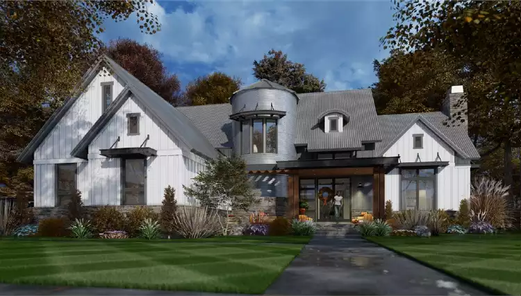 image of barndominium house plan 7807