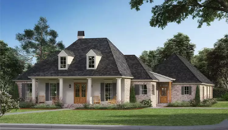 image of georgian & symmetrical house plan 1978
