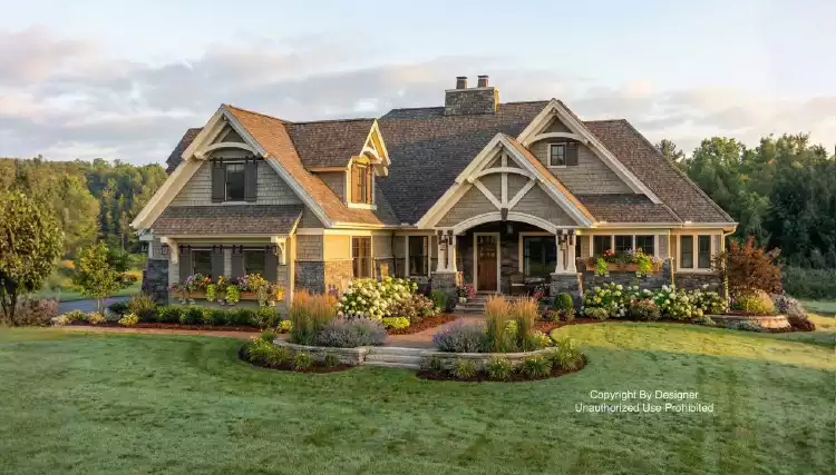 image of 1.5 story house plan 9716