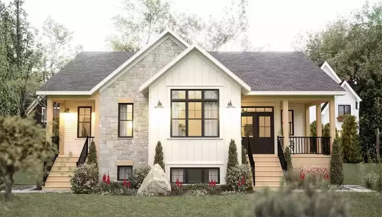 image of colonial house plan 10686