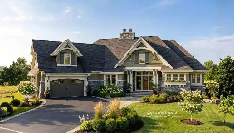 image of 1.5 story house plan 9715