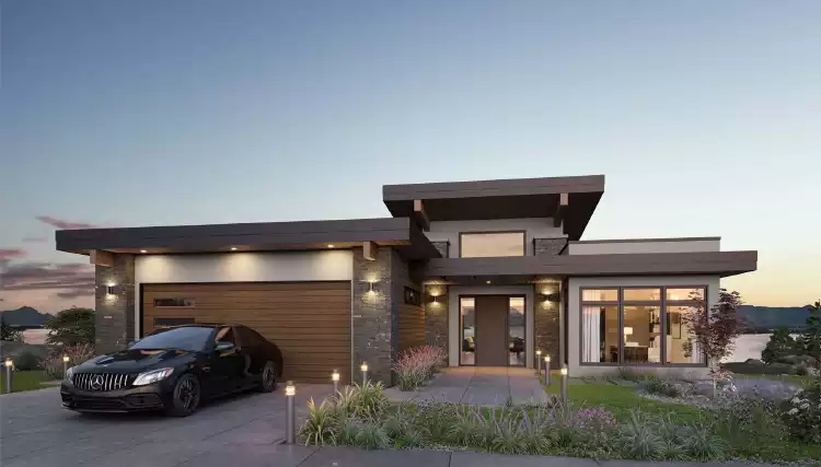 image of modern house plan 7662