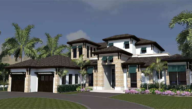 image of concrete house plan 9065
